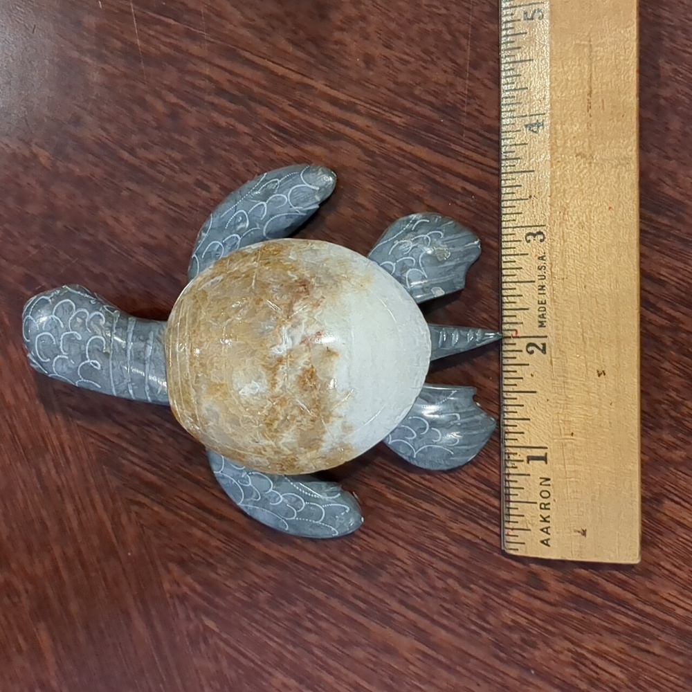 Hand Carved Stone Turtle - Picture 8 of 8